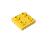 Piastra a cerniera speciale 2x2 con perno inferiore, 2476 48241 4237084 GDS-902, 50 pezzi, compatibile con Lego Classic, giocattoli Bulk, MOC, colore come da immagine:Giallo 24