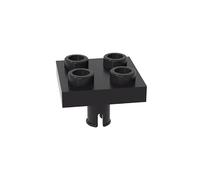 Piastra a cerniera speciale 2x2 con perno inferiore, 2476 48241 4237084 GDS-902, 50 pezzi, compatibile con Lego Classic, giocattoli Bulk, MOC, colore come da immagine:Nero 26