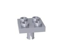 Piastra a cerniera speciale 2x2 con perno inferiore, 2476 48241 4237084 GDS-902, 50 pezzi, compatibile con Lego Classic, giocattoli Bulk, MOC, colore come da immagine:Argento grigio 315