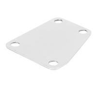 Piastra a Collo Trapezoide a 4 Buche, Piastra Al Collo di Chitarra Elettrica con Viti, Argento Cromata, per Bassi Jazz Elettrici, 6,5x5cm / 2.6x2in, Utilizzato per il Rafforzamento del Collegamento