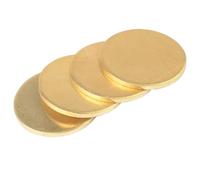 Piastra A Disco Tondo In Ottone H62 Da 2 Pezzi, Foglio Di Rame Massiccio Spesso 0,3 Mm, Diametro 10 Mm 15 20 25 30 35 40 45 Mm - 120 Mm Cuscinetto Piatto In Ottone Fai Da Te(0.3 * 60mm)