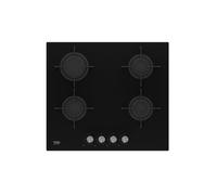 Piastra a gas Beko HILG 64220 S Nera Integrata 4 zone Vetro