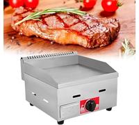 Piastra a gas commerciale in acciaio inossidabile resistente per cucina all'aperto ristorante grande superficie antiaderente ideale per grigliate ad alto volume