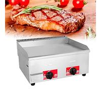 Piastra a gas commerciale in acciaio inox resistente per hamburger all'aperto, grande piastra riscaldante piatta antiaderente per cucinare ad alto volume