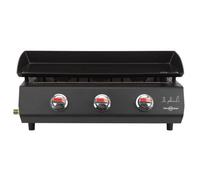 Piastra a Gas in Acciaio Verniciato Nero, Vitrokitchen PG330NB, 710 mm x 450 mm x 280 mm, 7500 W