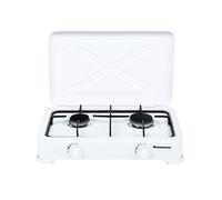 Piastra a gas Roline K-02T da incasso 2 fuochi bianco smaltato