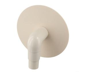 Piastra a gomito di ricambio per skimmer per piscina e adattatore per aspirapolvere a basso profilo per Hydro Tools modelli 8939 8940 89401, adatto per tubi da 1-1/4" e 1-1/2", bianco