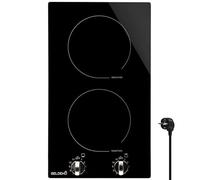 Piastra a induzione a 2 luci da incasso con controller BELDEKO - 3600 W - 11 livelli di potenza, affidabile e robusto, timer