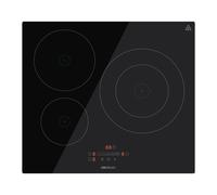 Cecotec Piastra a Induzione 3 Fuochi Bolero Squad I 3001. Potenza massima 7200 W in 9 Livelli, Indicatore di Luce, Diametro massimo 290 mm, Booster, Rilevatore di Padelle, Timer