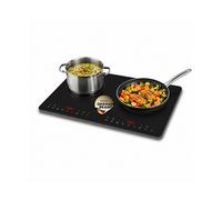 Piastra a induzione doppia MEDION MD 100091 2 zone 3500 W vetro LED 8 programmi 60-240°C Nero - Nouvo