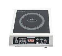 Piastra a induzione portatile, fornello elettrico 3500 W con timer 3H e 10 livelli di potenza, tavolo da cottura a induzione in vetro cristallo nero per campeggio auto piccola cucina, 42 x 35 cm