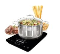 Piastra a Induzione Slim BLUNORD BLUFI 4690 - 2000W Portatile, Ultra Sottile, Touch Control, 10 Livelli di Potenza, Timer e Blocco Sicurezza - Design Elegante Nero Lucido