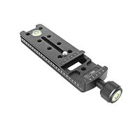 Piastra a morsetto a sgancio rapido lunga per fotocamera con sede a clip per bordo lungo, struttura interamente in metallo, piastra a sgancio rapido, ampia compatibilità con morsetto per fotocamera