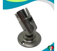 PIASTRA A MURO CON SNODO PER TUBO CORRIMANO D. 32MM