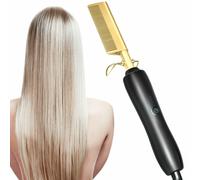 Piastra a Pettine Caldo Per Capelli Lisci Riscaldamento Elettrica Stiratura Top