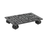 Piastra a Portale in Alluminio Anodizzato Nero Ad Alta Resistenza per Guida Lineare Universale con Guida a V per Stampante 3D. Set di Pulegge per (Scheda con 4 pulegge e