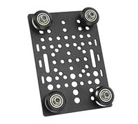 Piastra a Portale in Alluminio, Guida Universale Lineare con Slot Ad Alta Resistenza per Fresatrice per Stampante 3D, Compatibile con Estrusioni (Scheda con 4 pulegge e