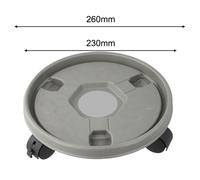 Piastra a rullo vaso da fiori supporto cottom con ruote rimovibili design univer