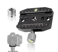 Piastra a sgancio rapido 90 mm, morsetto a sgancio rapido per Arca-Swiss, QR-90N Quick Release Plate Clamp, clip in metallo, piastra a sgancio rapido, treppiede, piastra a sgancio rapido universale