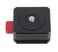 Piastra a Sgancio Rapido Autobloccante con Design V Lock Standard, Smontaggio e Montaggio Rapidi, Cuscinetto in Gomma Antiscivolo, per Supporto Arca, Foro per Vite da 1/4 di