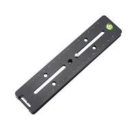 Piastra a sgancio rapido da 180 mm con doppia rotaia di precisione Arca a coda di rondine con livella a bolla e scala decimale di precisione Doppia guida macro