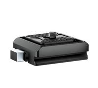 Piastra a sgancio rapido, design antiscivolo rinforzato, compatibile con filettatura 1/4 3/8 per frequenti impostazioni del treppiede, adattatore di montaggio per fotocamera a sgancio rapido