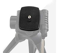 Piastra a Sgancio Rapido per Treppiede 35 Mm Abs Nera Mini Scheda di Montaggio in Plastica Portatile con 1/4 Viti per Yunteng Vct668 St666 690 Weifeng (per (35 * 35 Mm))