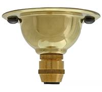 Piastra a soffitto in ottone | mini rosone per lampadario sospeso in 5 finiture tra cui bronzo, ottone e nichel, Ottone, Polished Brass, 66x47mm