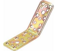 PIASTRA ACCIAIO ANGOLARE 135 GRADI 25 PZ.PER FISSAGGIO TRAVI LEGNO 40X80X80
