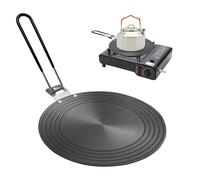 Piastra adattatore a induzione, 24 cm, adattatore a induzione con manico pieghevole, piastra a induzione, piastra adattatore sicuro per fornelli a induzione, su pentole Moka, gas, piani cottura a