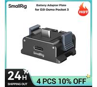 Piastra adattatore batteria SmallRig per DJI Osmo Pocket 3 con cuscinetto protettivo in silicone Interfaccia 5 in 1 per action cam 5376