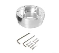 Piastra adattatore per mozzo volante - Adattatore in alluminio CNC passo 70 mm compatibile con ruote da corsa Logitech G25, G27, G29, offre un controllo dello sterzo reattivo (argento)