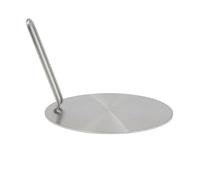 Piastra adattatore per piano cottura a induzione, 19,4 cm, composta da tre strati di acciaio placcato, diffusore di calore per fornelli a gas, piastra convertitore a induzione, piastra per cottura con