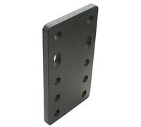 Piastra adattatore universale per regolazione dell'altezza 5 x 90 del gancio di traino per sfere a 2 fori 90 mm AHK-Bock (5 x 45 mm senza set di viti, per 2 fori 90 mm AHK-Bock)