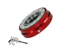 Piastra Adattatore Volante, Kit adattatore for mozzi a sgancio rapido for volante a 6 fori versione sottile(Red)