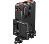 Piastra adattatrice per batteria V-Mount con gestione intelligente dell'alimentazione SmallRig 5881 (con morsetto a doppia asta da 15 mm)