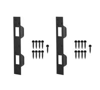 Piastra aggiuntiva per gancio per porta in metallo rinforzante a doppio foro per una maggiore stabilità per uso interno esterno non incluso richiesto piastra per porta facile da installare