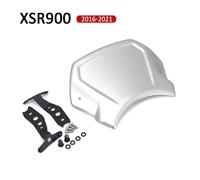 Piastra Anteriore Moto Cafe Sportiva Parabrezza Deflettore Argento