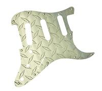 Piastra Antigraffio In Metallo Per Battipenna Per Chitarra SSS A 11 Fori Adatta Per Chitarra Elettrica For For ST Professionale Battipenna per Chitarra Elettrica (Color : 03)
