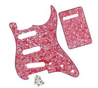 Piastra Antigraffio Per Battipenna Per Chitarra SSS A 11 Fori A 4 Strati Con Piastra Posteriore E Viti Per Parti Di Chitarra Elettrica for For ST Professionale Battipenna per Chitarra Elettrica (Colo