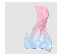 piastra antigraffio per chitarra acustica Accessori Per Battipenna Per Chitarra Pannello Impiallacciato Adesivo Trasparente Decorativo Per Strimpellio Folk Da 41 Pollici 40(Pink)