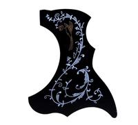 Piastra antigraffio per chitarra acustica Applicabile A Battipenna Per Chitarra Folk Da 40-41 Pollici Con Motivo A Fiori E Uccelli Adesivo Decorativo Per Battipenna