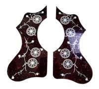 piastra antigraffio per chitarra acustica Battipenna Per Chitarra Acustica Sinistra/destra Nero Autoadesivo Per Accessori Per Chitarra Acustica Realizzato In Materiale PVC(R And L)