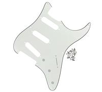Piastra antigraffio per chitarra SSS con battipenna a 8 fori con viti per parti di chitarra elettrica Professionale Battipenna per Chitarra Elettrica (Color : 3ply 06)