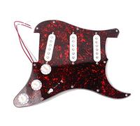 Piastra Antigraffio Per Piastra Di Protezione Del Carico Precablata Per Chitarra SSS Con Gruppo Cablaggio Set Pickup Bianco Parti di ricambio per chitarre