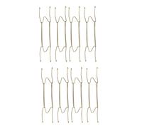 Piastra Appendiabiti, Placcato in Zinco Muro Invisibile Ganci Decorativi 8 pz