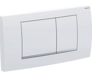 Piastra attuatore Geberit Twinline30, per risciacquo doppio, 115.899; colorazione: laccato cromo opaco/facile da pulire