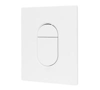 Piastra attuatore WC - Pulsante di scarico doppio di ricambio per serbatoio WC, parti cisterna, pannello frontale (nero)