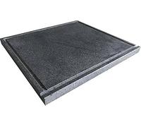 Piastra Barbecue in Pietra Lavica - Spessore 2 cm - Ideale per Grigliare Carne, Pesce e Verdure Pietra Lavica Piastra Naturale Resistente al Calore - Cucina Sana e Gustosa (60 x 50)