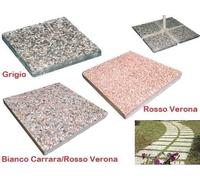 PIASTRA BASE CEMENTO ROSSO VERONA OMBRELLONE GIARDINO MATTONELLA CM40x40H3,7 PZ2